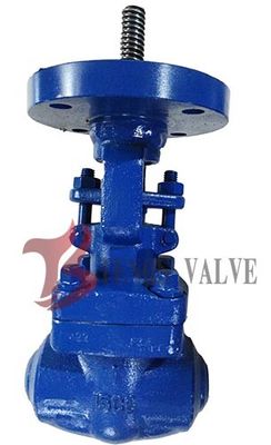 Hardfaced Forged Alloy Steel Gate Valve BW 1500LB Bare Stem With ISO 5211