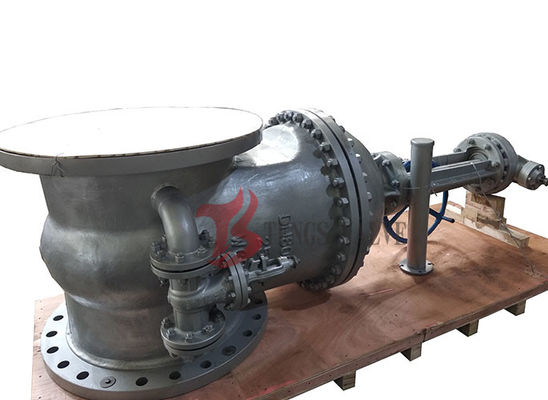 DN800 η βαλβίδα πυλών χυτοχάλυβα WCB PN25 13CR τακτοποιεί τον αυξανόμενο μίσχο 32 ίντσας με τη βαλβίδα παράκαμψης Z540